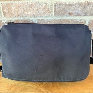 GAP Black Canvas Laptop Messenger Bag